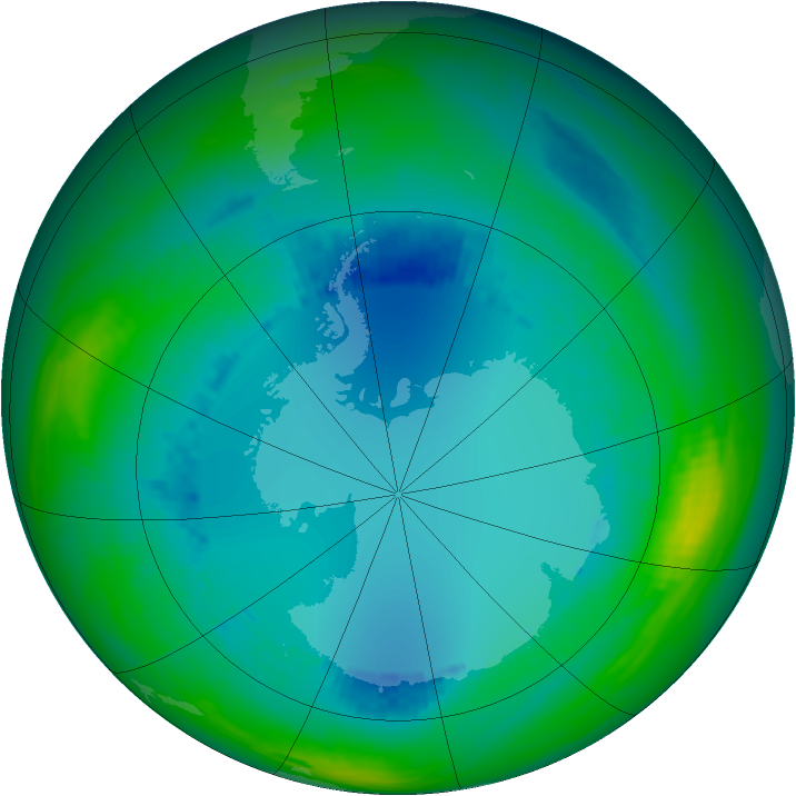 Ozone Map 1991-08-07